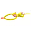 LEAN TOYS Plüschaffe Maskottchen mit Sound, Gelb 80 cm