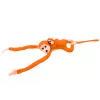 LEAN TOYS Plüschaffe mit Baby-Maskottchen, Orange mit Sound 70 cm