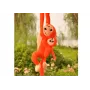 LEAN TOYS Plüschaffe mit Baby-Maskottchen, Orange mit Sound 70 cm
