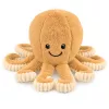 LEAN TOYS Plüsch-Oktopus mit elastischen Tentakeln, Beige 50 cm – Weiches Kuscheltier