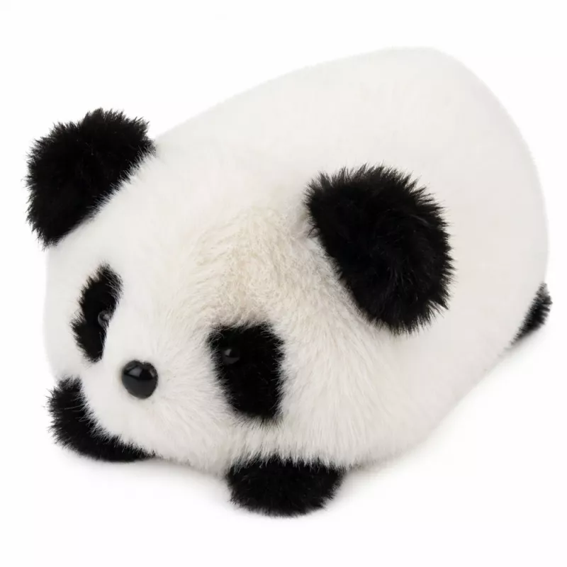 LEAN TOYS Plüsch-Panda Kuscheltier Schwarz und Weiß 16 cm