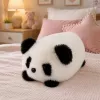 LEAN TOYS Plüsch-Panda Kuscheltier Schwarz und Weiß 16 cm