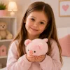 LEAN TOYS Plüschschwein Maskottchen Weiches Kuscheltier Rosa 16 cm