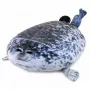 LEAN TOYS Plüsch-Robbe Maskottchen Kuscheltier Naturfarbe Grau 38 cm