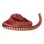 LEAN TOYS Plüsch-Schlangen-Maskottchen Rot 100 cm