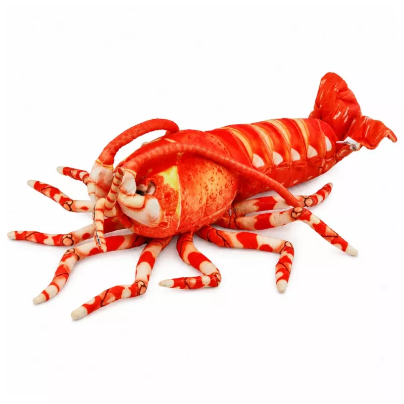LEAN TOYS Plüschtier Kuscheltier Große Garnele Meerestier 55 cm