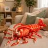 LEAN TOYS Plüschtier Kuscheltier Große Garnele Meerestier 55 cm