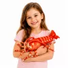 LEAN TOYS Plüschtier Kuscheltier Große Garnele Meerestier 55 cm