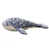 LEAN TOYS Plüschwal Maskottchen Grau 90 cm