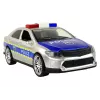 LEAN TOYS Polizeiauto 1:14 Reibungsantrieb Sounds Licht Silber