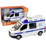 LEAN TOYS Polizeiauto mit Reibungsantrieb, Sound und Licht