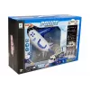 LEAN TOYS Polizei-Faltflugzeug mit Autos 1:64 mit Licht und Sound