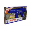 LEAN TOYS Polizei-Set mit Waffe und Abzeichen, Marineblau, Sound- und Lichteffekte, 37 cm