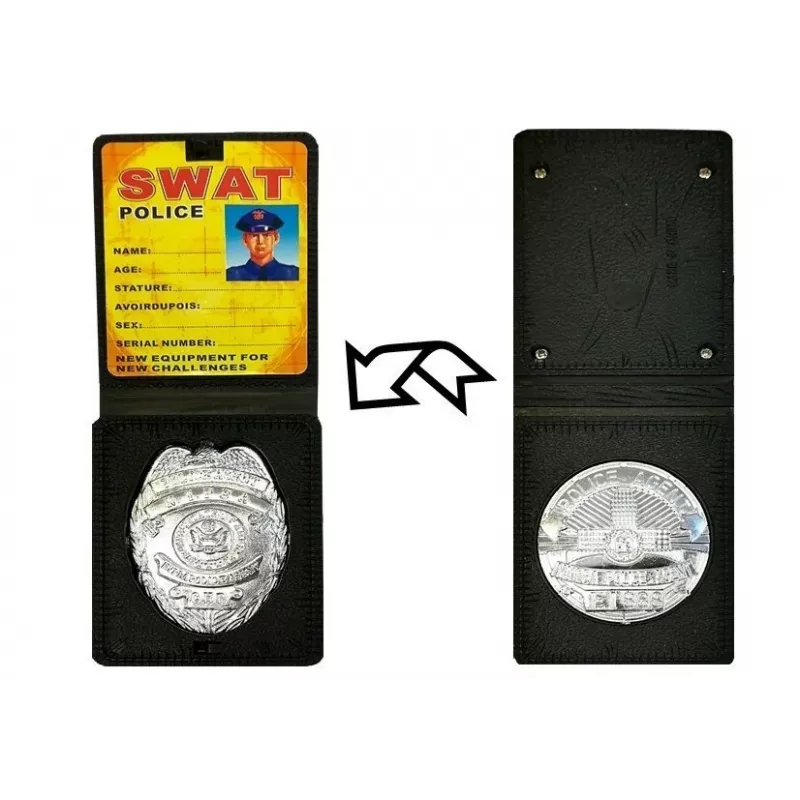 LEAN TOYS Polizei Spielset Rassel-Lotterie