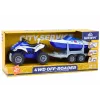 LEAN TOYS Polizei-Quad mit Anhänger und Motorboot