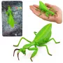 LEAN TOYS Gottesanbeterin Gummi-Figur dehnbar realistisch grün 18 cm