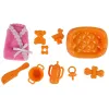 LEAN TOYS Schwangere Babypuppe mit langen Haaren und Zubehör