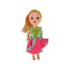 LEAN TOYS Schwangere Babypuppe mit langen Haaren und Zubehör