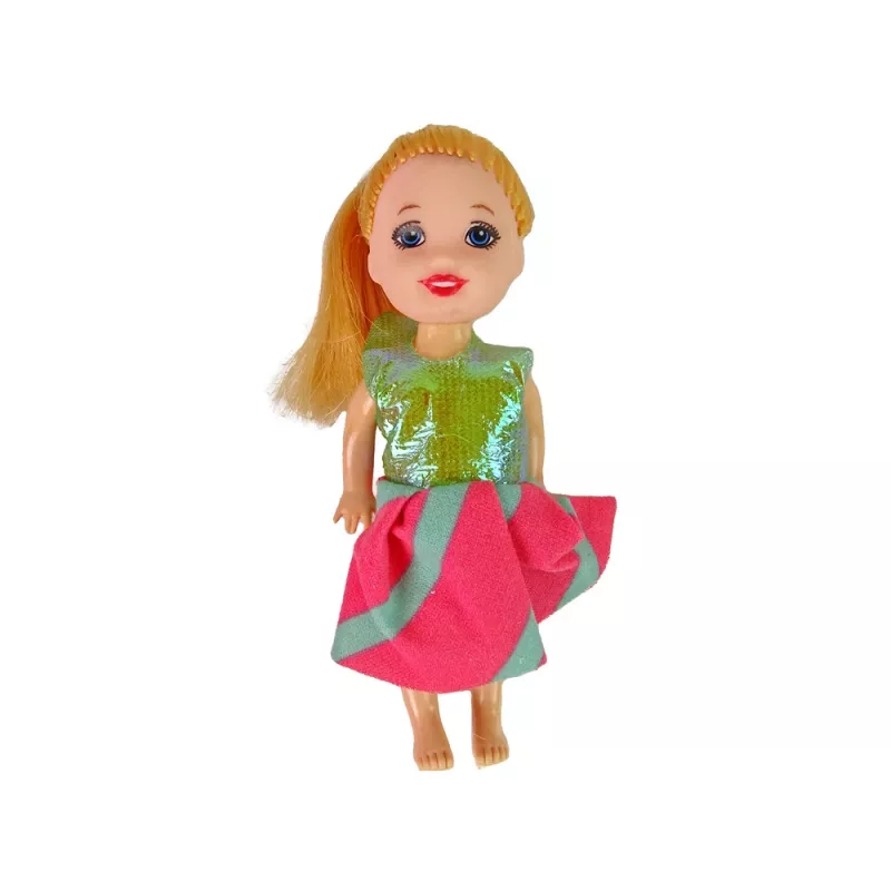 LEAN TOYS Schwangere Babypuppe mit langen Haaren und Zubehör