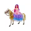 LEAN TOYS Prinzessinnenpuppe mit weißem Pony Figuren Zubehör