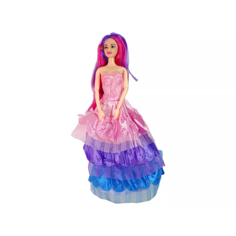 LEAN TOYS Prinzessinnenpuppe mit weißem Pony Figuren Zubehör