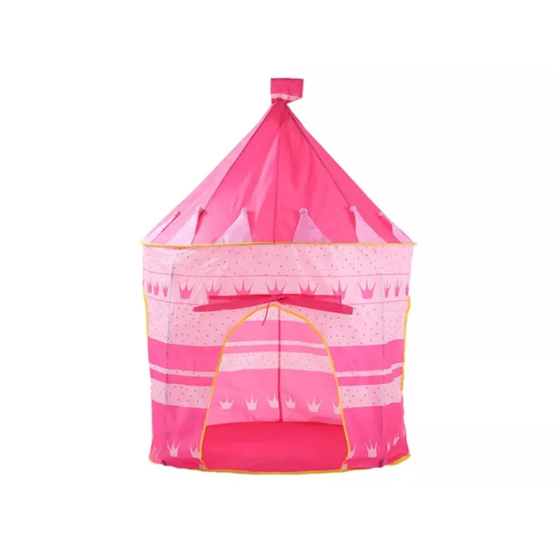 LEAN TOYS Princess Palace Spielzelt für kleine Prinzessinnen Pink 135 x 105 cm