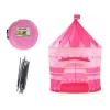 LEAN TOYS Princess Palace Spielzelt für kleine Prinzessinnen Pink 135 x 105 cm