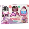 LEAN TOYS Prinzessinnen-Zelt für Kinder, Beauty-Salon, Rosa, Zubehör, Krone