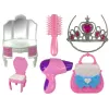 LEAN TOYS Prinzessinnen-Zelt für Kinder, Beauty-Salon, Rosa, Zubehör, Krone
