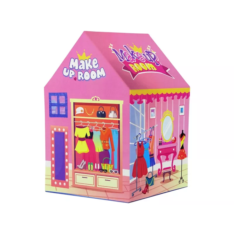 LEAN TOYS Prinzessinnen-Zelt für Kinder, Beauty-Salon, Rosa, Zubehör, Krone