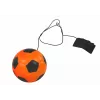 LEAN TOYS PU Football mit Jojo-Radierer zum Hüpfen, 6 cm, Orange