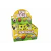 LEAN TOYS PU Football mit Jojo-Radierer zum Hüpfen, 6 cm, Gelb