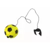 LEAN TOYS PU Football mit Jojo-Radierer zum Hüpfen, 6 cm, Gelb