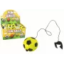 LEAN TOYS PU Football mit Jojo-Radierer zum Hüpfen, 6 cm, Gelb