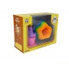 LEAN TOYS Pyramidenbecher für Babys Asterisks