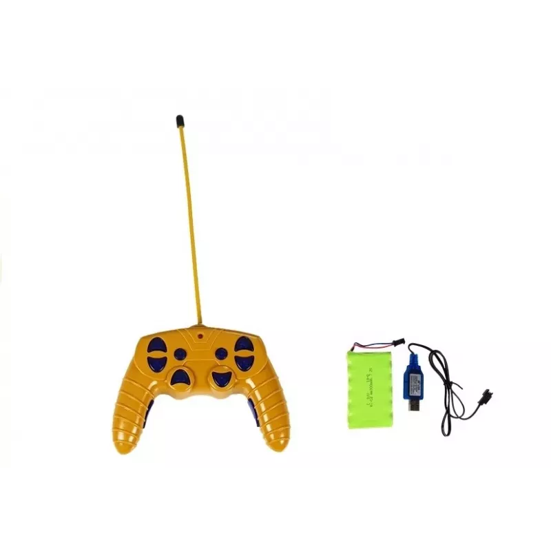 LEAN TOYS R/C Kran mit bewegbarem Arm und Lichtern