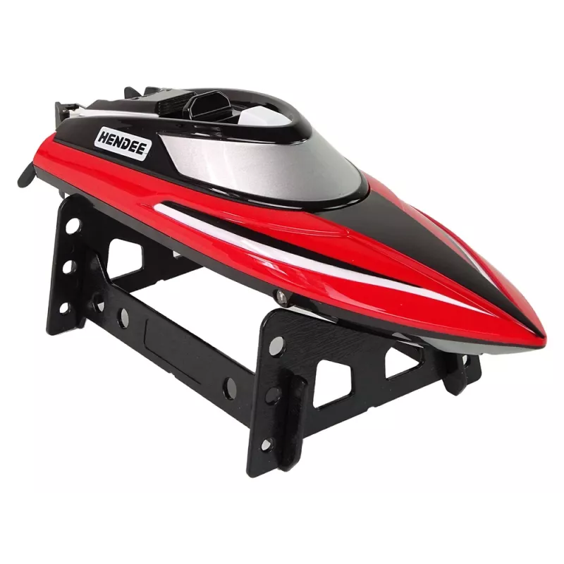 LEAN TOYS R/C Fernsteuerungs-Motorboot 2,4G Rot 20-25 km/h