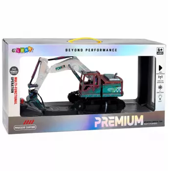 LEAN TOYS RC Crawler Bagger mit bewegbarem Arm und Beleuchtung 1:14