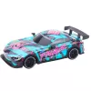 LEAN TOYS RC-Rennauto mit beleuchteter türkiser Karosserie, Maßstab 1:16, 2,4 GHz Fernsteuerung