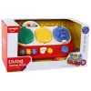 LEAN TOYS Rotes sensorisches Lernbrett für Kinder - 12 Aktivitäten Holz-Busy-Board