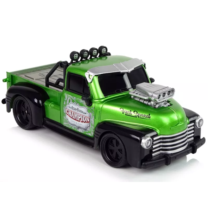 LEAN TOYS Ferngesteuerter 1:18 Grüner Pick-up Truck