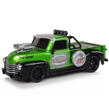 LEAN TOYS Ferngesteuerter 1:18 Grüner Pick-up Truck