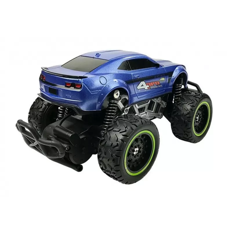 LEAN TOYS ferngesteuertes Auto Off-Road R/C Blau High Wheels