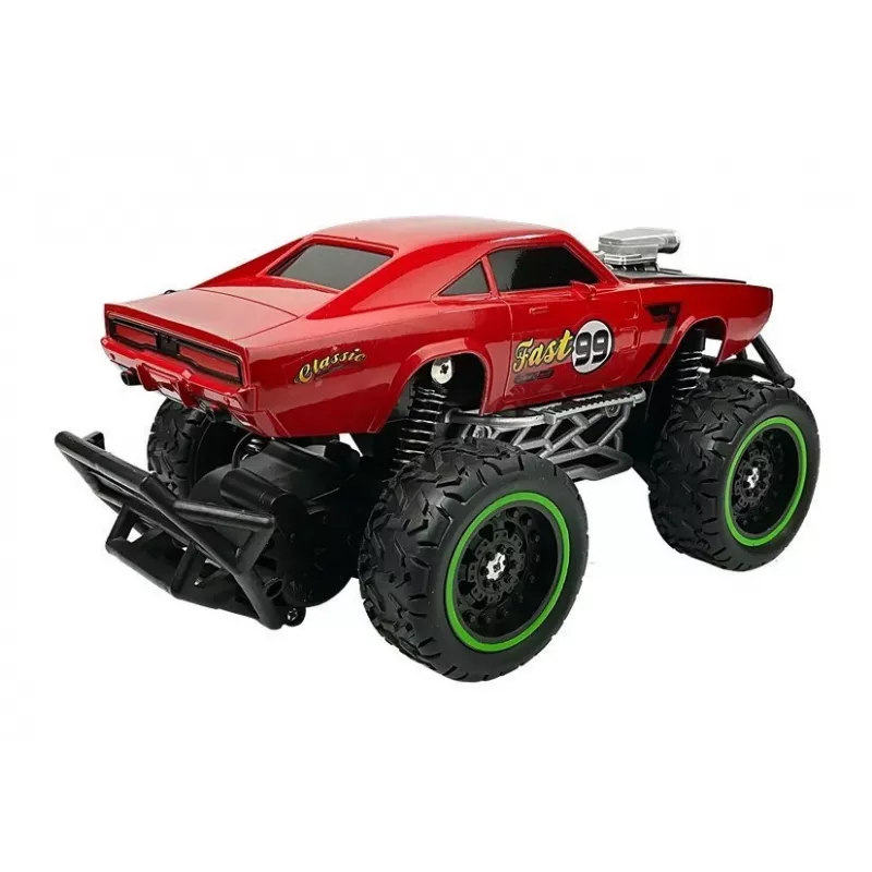 LEAN TOYS Ferngesteuertes Auto Off-Road R/C Rot High Wheels