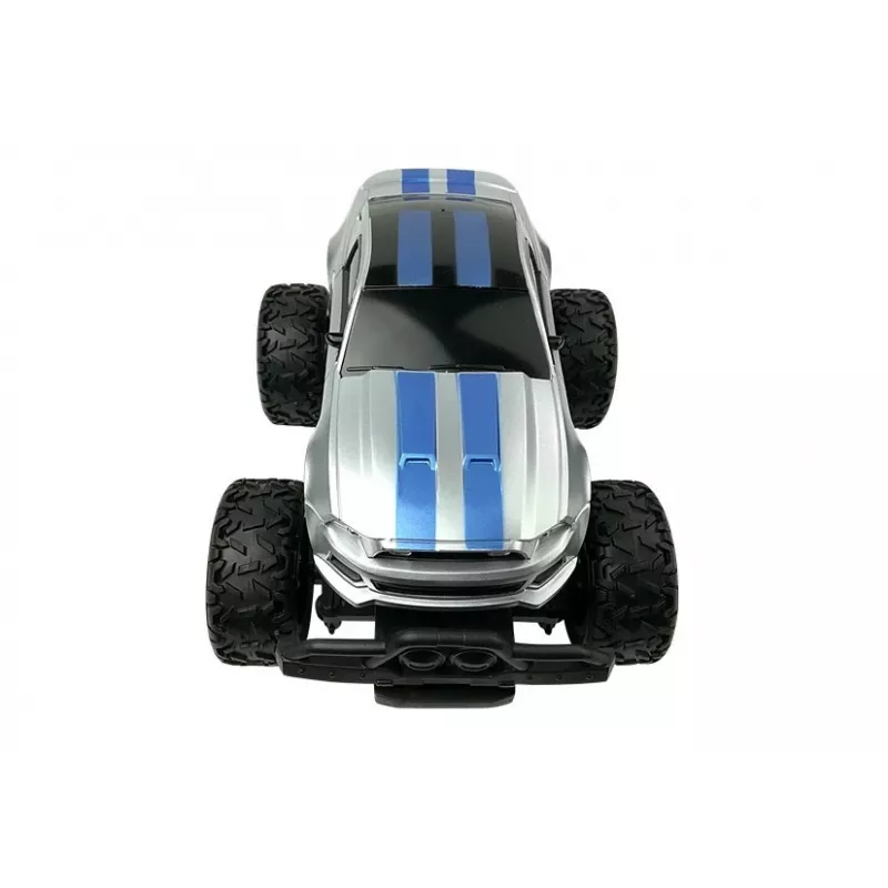 LEAN TOYS Ferngesteuertes Auto Off-Road R/C Silber High Wheels