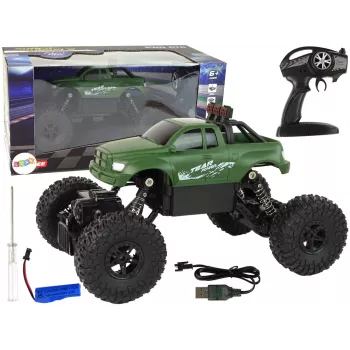 LEAN TOYS Ferngesteuertes Auto R/C 2,4 GHz 1:18 Grün
