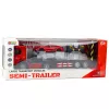 LEAN TOYS Ferngesteuertes Auto-Transporter-Set 1:16 – RC-Abschleppwagen & roter Sportwagen (22707)