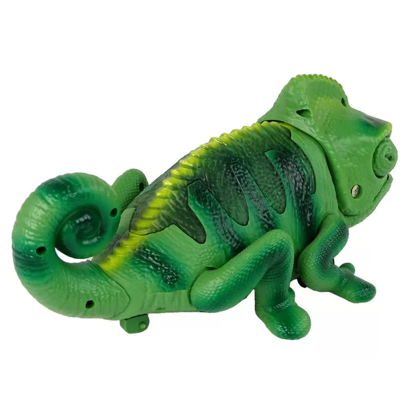 LEAN TOYS ferngesteuertes Chamäleon grünes Licht 28 cm