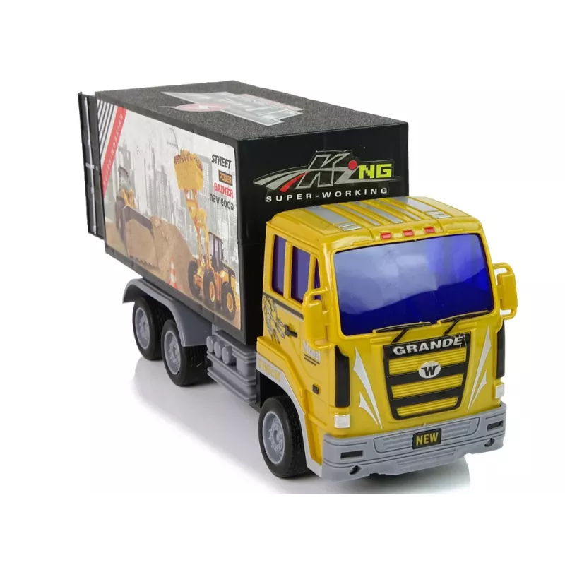 LEAN TOYS ferngesteuerter Baustellen-LKW 1:24 Gelb