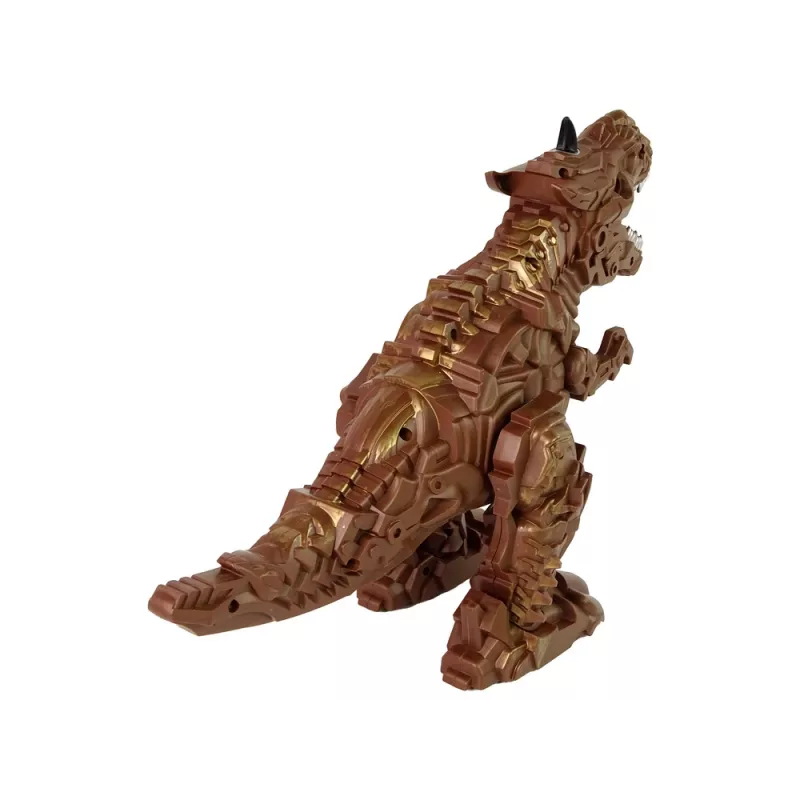 LEAN TOYS Fernbedienung Dinosaurier Dampfprojektor Braun